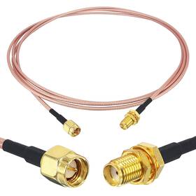 Yotenko 8541550844 Sma Antenna Extension Cable Male To 1-pack 6.5ft / 2m Black