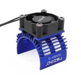R6108pro Ysido 36mm-s Alloy Heat Sink Heatsink With 5-8.4v High Speed Cooling Fan Blue