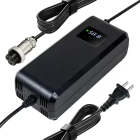 Yzpower 757611208973 58.8v 4a Lithium Battery Charger For Electric Bike Black