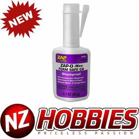 Zap Paapt25x Pacer Zap-o Xtra Foam Safe Ca Glue 0.7 Ounce/20g #
