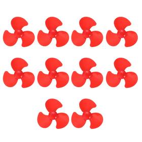 Zaplyte 678202261521 10pack 2mm Dc Motor Shaft Propeller 70mm 3-blade Red