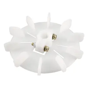 Zaplyte 678202989487 129 X 14mm Round Shaft Replacement White Plastic 10 Impeller Motor Fan Vane