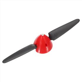 Zaplyte 679134686079 8x4.5 Inch Rc Plane Propeller Spinner D44xh45mm 3mm Motor Shaft Black Red