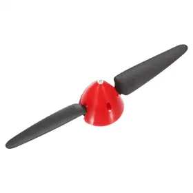 Zaplyte 679134686079 8x4.5 Inch Rc Plane Propeller Spinner D44xh45mm 3mm Motor Shaft Black Red