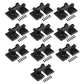 Zaplyte 679134716691 10 X Rc Hinges Adjustable Hatch Hinge L30 W16mm Black