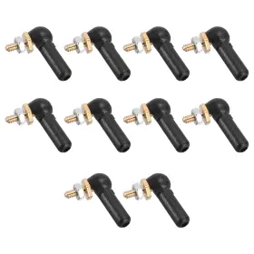 Zaplyte 683867875365 10 Pcs 2mm/m2 Linkage End Tie Rod Metal Ball Head Black