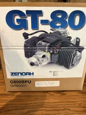 Gt-80 Zenoah Motor Twin Rc Gas Engine Lightly Used Low Hours