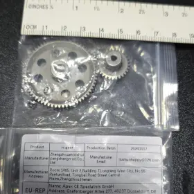 20241017 Zhengzhoushixishulpangshangmrao Co. Ltd Rc Gear Set Silver Metal