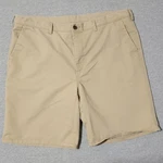 Haggar WPL386 Shorts Men's Size 42 Khaki 10 Inch Inseam Flat Front Pre-owned. Price: $14.95.