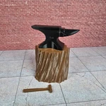 Anvil Stump And Hammer Model Prop 1/10 Scale Garage Dollhouse Diorama Accessory New. Price: $24.95.