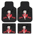 4PC Front & Rear Rubber Floor Mats Set - Betty Boop Ny New York City Sky Line. Price: $126.93.