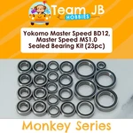 Yokomo Master Speed BD12, MS1.0 - 23 Pcs Rubber Sealed Bearings Kit New. Price: $22.99.