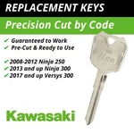 Kawasaki Replacement Key For Versys Ninja 300 Motorcycles 2501-2713 New. Price: $9.95.