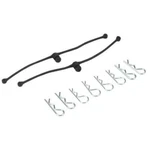 Du-bro 2245 Body Klips / Clips (8) & Leash Retainers (2): Black New. Price: $6.30.