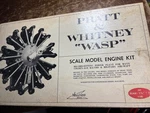 Vintage William Bros Pratt & Whitney Wasp 1:8 Scale Model Airplane Engine Kit New. Price: $60.00.