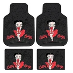 4PC Front & Rear Rubber Floor Mats Set - Betty Boop Ny New York City Sky Line. Price: $90.00.