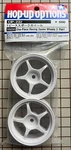 Tamiya Rc 26MM One-piece 5-SPOKE Wheels In White Offset +2 For Road # 53232 New. Price: $9.95.