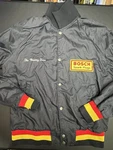 Vintage Bosch Spark Plug Racing Team Jacket Size Worn & Flawed Pre-owned. Price: $29.99.