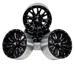 New Nhx Rc 2.2'' Aluminum Beadlock Crawler Wheels Rims - Black/silver 4PCS/SET. Price: $79.95.