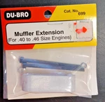 Du-bro Cat. No. 699 Nip Muffler Extension (for .40 To .46 Size Engines) New. Price: $7.00.