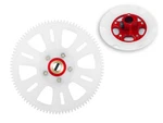 Cnc Delrin Main Tail Drive Gear W/aluminum Hub Set (red)-blade 450X/330X/330S New. Price: $32.99.