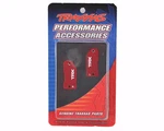 New Traxxas 3632X Caster Blocks, Red Aluminum 6061-T6 Rustler Slash Stampede. Price: $18.04.