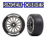 Traxxas 9375R 2.0" Slick Tires & Multi-spoke Black Chrome Wheels 4-TEC TRA1 New. Price: $29.95.
