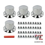 Waltyotur Chrome Plastic Rear Wheel Axle Hub Cover Kit 33MM Screw-on Lug Nut New. Price: $135.50.