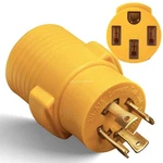 Rv Trailer Generator Adapter 4-PRONG 30AMP L14-30P 50A 14-50R Plug Twist Lock New. Price: $16.99.