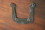 Team Associated RC10B3 Factory ASC-9143 Graphite Front Shock Tower Used. Price: $20.00.