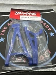 Traxxas. 8632X Suspension Arms, Blue, Front Left Upper. Heavy Duty New. Price: $8.00.