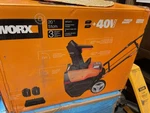 WG471 Worx 40V Power Share 20" Cordless Snow Blower With Brushless Motor. Open. Price: $225.00.