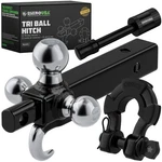 Rhino Usa Trailer Hitch Tri-ball Mount With Hook, Shackle & Locking Pin (2-IN... New. Price: $134.12.