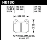 Hawk Performance HB180N.560 Hp Plus Disc Brake Pad New. Price: $114.99.