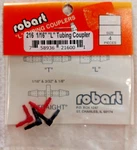 Robart 216 Nip!!! Air & Retract Systems- 1/16" "l" Tubing Couplers New. Price: $5.95.