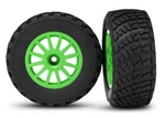Traxxas 7473X Tires & Wheels Assembled Glued (green Rally Gravel Pattern New. Price: $24.95.