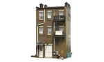 Woodland Scenics Built & Ready Betty's Burning Building BR5051 New. Price: $89.99.