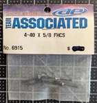 Team Associated 4-40 X 5/8" Flat Head Cap Screws (6) ASC6915 New. Price: $15.99.