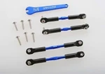 Traxxas 3741A Blue Anodized Aluminum Turnbuckles 39MM With Camber Links And Rod New. Price: $22.00.