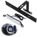 Rear Spare Tire Mount License Plate Bracket W/ Led Light For 2018-UP Wrangler Jl New. Price: $35.09.