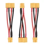 3PCS XT60 Plug Parallel Battery Connector Cable 2-MALES 1-FEMALE Adapter Spli New. Price: $15.73.
