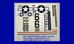 Finishing Touch Wet-transfer Decals For Mustang And Other Ww-ii Kits B-201 New. Price: $14.50.