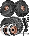 1.9 Dually Beadlock Rc Wheel Tires For 1/10 SCX10 90046 AXI03007 TRX4 TRX6... New. Price: $65.32.
