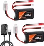 2PCS 7.4V 1000MAH 35C Battery For Axial SCX24 90081 C10 1/24 W/ PH2.0 & Jst Plug New. Price: $19.98.