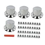 Waltyotur Chrome Plastic Rear Wheel Axle Hub Cover Kit 33MM Screw-on Lug Nut New. Price: $135.09.