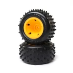 Losi LOS41031 6 Row Rear Tires Mounted Orange (2) Mini Jrxt New. Price: $21.99.