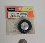 Dubro 1-1/2" Dia. Tailwheel For 1/4 Size Airplanes (1/8" Axle) 150TW New. Price: $16.99.