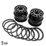 Wheel Hubs With Beadlocks Ring Set Us For 1/5 Hpi Rovan Km Baja 5T Rc Car New. Price: $118.99.