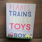 Planes, Trains, Trucks, And Toys" Wall Art By Stupell Industries Used. Price: $27.88.