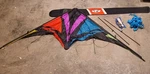 Skydog Thunderstruck Black Sport Series 69.5" 20422 Rainbow Colors Used. Price: $52.50.